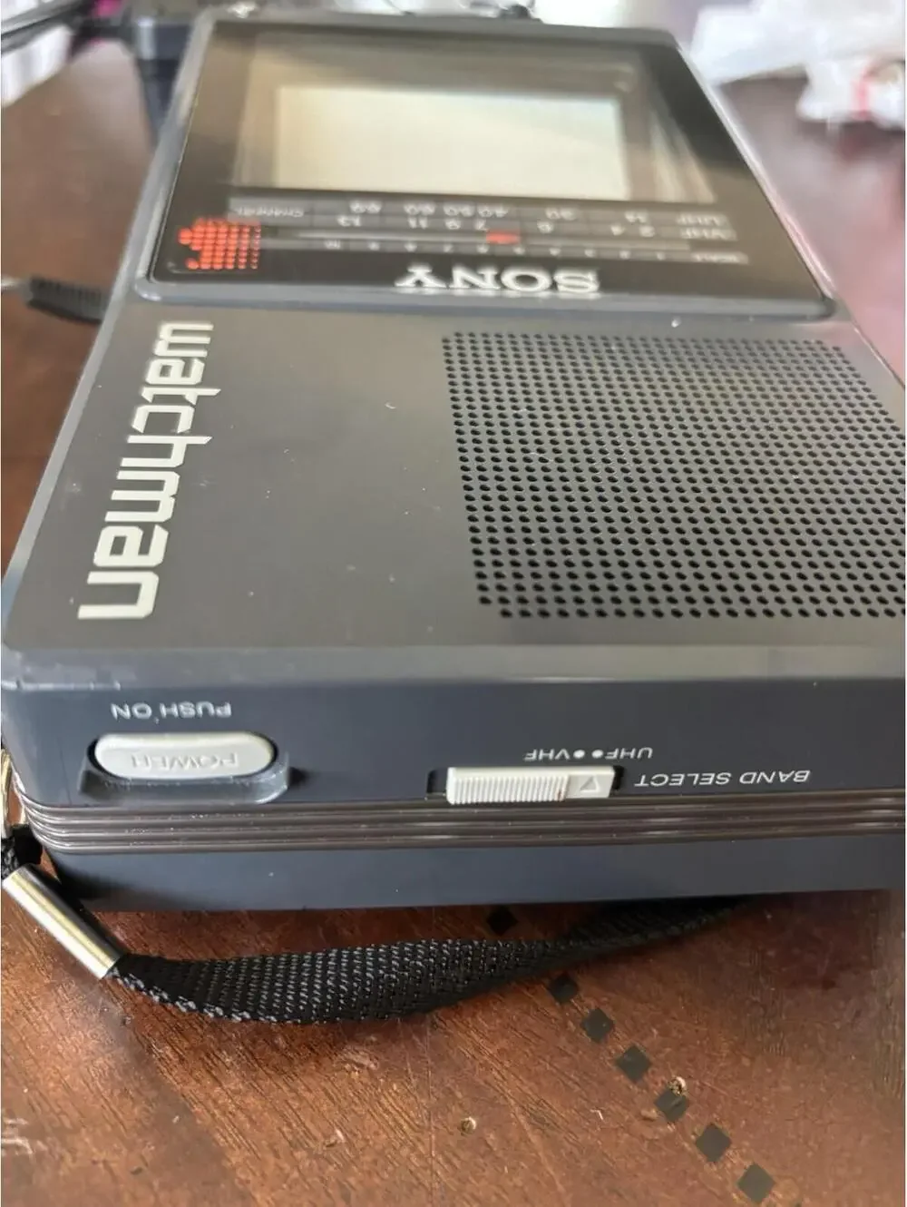 Vintage Sony Watchman Black Color 1987 FD-42A Works Great